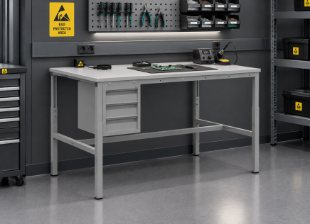 Antistatischer Tisch Enprag SPESD, Tiefe 700 mm (4 Modelle) - 2