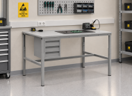 Antistatischer höhenverstellbarer Tisch Enprag SPESD, 1500 × 700 mm - 2