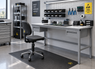Antistatischer höhenverstellbarer Tisch Enprag SPESD, 1800 × 700 mm - 2