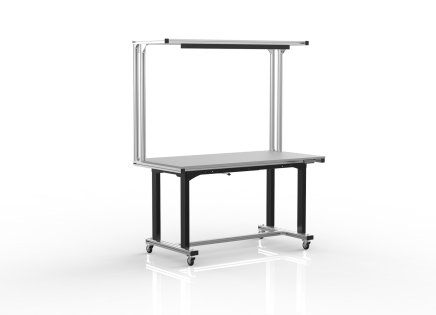 Elektrisch höhenverstellbarer Tisch aus Aluminiumprofilen (zwei Varianten) - 1