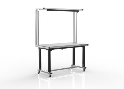 Elektrisch höhenverstellbarer Tisch aus Aluminiumprofilen (zwei Varianten) - 1