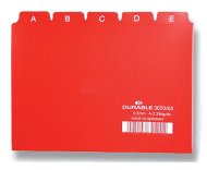 Leitregister A-Z, A5, 5/5-tlg. PP, Farbe Blau