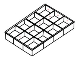 Schubladeneinsatz aus Kunststoff PIT 451