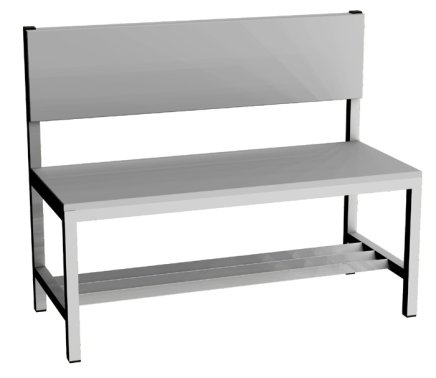 Garderobenbank  LAV 10O - Breite 1000 mm - 1