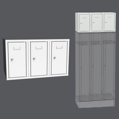 Garderobenschrank - Aufsatz SBS 23N3 - 1