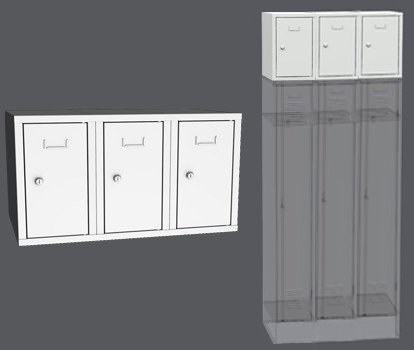 Garderobenschrank - Aufsatz SBS 33N3 - 1
