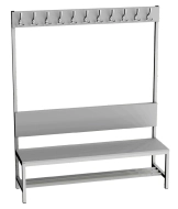 Garderobenbank  LAV 15V - Breite 1500 mm