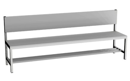 Garderobenbank  LAV 20O - Breite 2000 mm - 1