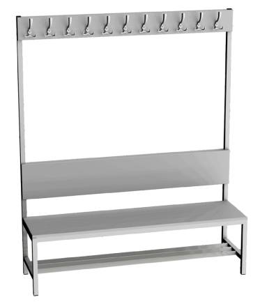 Garderobenbank  LAV 15V - Breite 1500 mm - 1