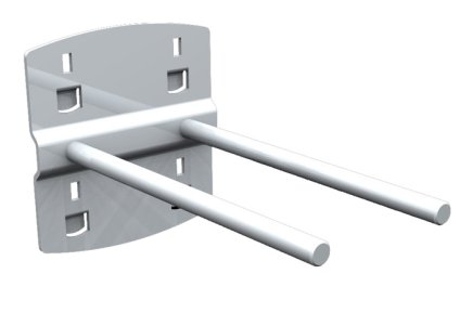 Werkzeughalter, doppelter Haken 0° QDN_26_02 - 1