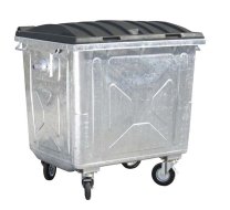 Müllgroßbehälter 1100, feuerverzinkt, 1100 l