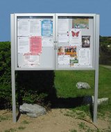 Infovitrine XML40-12, doppelflügelig, einseitig einsehbar - 1