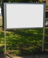 Infovitrine DL120, Tiefe 120 mm, einflügelig, beidseitig einsehbar, (7 Modelle) - 1