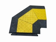 Kabelbrücke mit Deckel 270R, 271BR - 90°, Farbe schwarz/gelb - 1