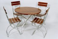 Gartenmöbel-Set, 1x Tisch Klassik, 4x Stuhl Arnika - 1