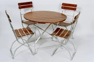 Gartenmöbel-Set, 1x Tisch Klassik, 4x Stuhl Arnika - 1