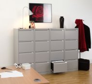 Aktenschrank Bisley BS4E/A4 - Einlegeboden mit Trennwänden - 11