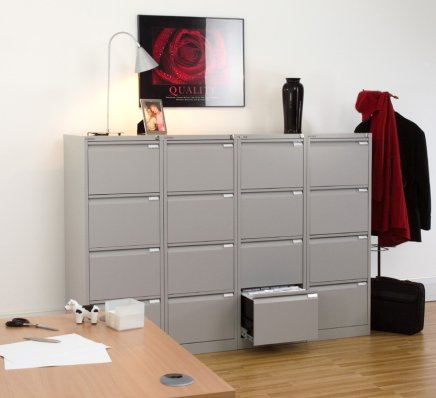 Aktenschrank Bisley BS4E/A4 - Einlegeboden mit Trennwänden - 11