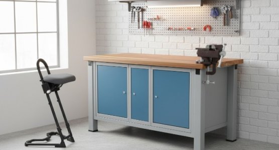 Zubehör für Werkbänke mit integrierten Containern