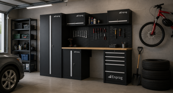 Schränke und Container für die Garage