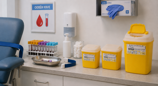 Container für Krankenhausabfälle