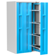 Vertikale Schränke mit ausziehbaren Türen und Fachboden VSD1