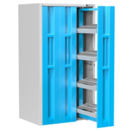 Vertikale Schränke mit ausziehbaren Türen und NC-Rahmen VSD2