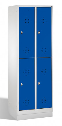 Garderobenschrank CP 8320-20, doppelstöckig, mit Sockel - 4