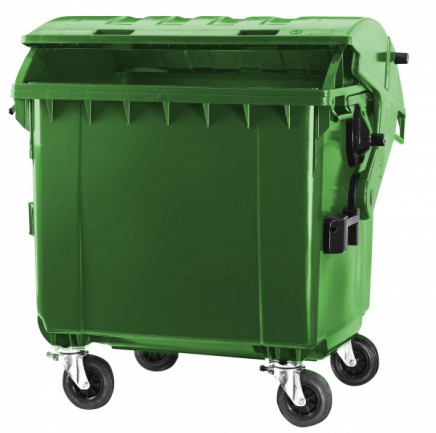 Müllgroßbehälter MGB 1100 Standard, aus Kunststoff - 3