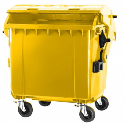 Müllgroßbehälter MGB 1100 Standard, aus Kunststoff - 6