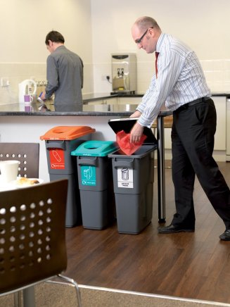 Mülltrennbehälter EcoSort - 87 l - 3