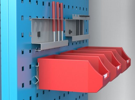 Vertikale Schränke mit ausziehbaren Lochplatten VSP2 - 3