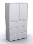 Kombischrank mit Flügeltüren und Schubladen SYC10/30D/3