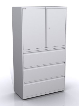 Kombischrank mit Flügeltüren und Schubladen SYC10/30D/3