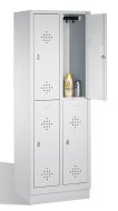 Garderobenschrank CP 8320-20, doppelstöckig, mit Sockel