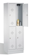 Garderobenschrank CP 8320-20, doppelstöckig, mit Sockel