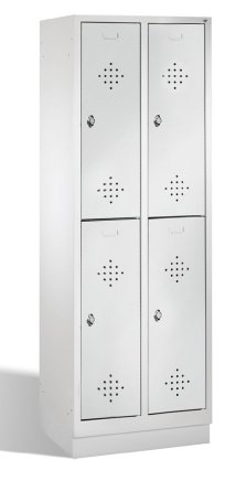Garderobenschrank CP 8320-20, doppelstöckig, mit Sockel - 2