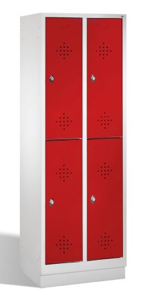 Garderobenschrank CP 8320-20, doppelstöckig, mit Sockel - 5