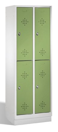 Garderobenschrank CP 8320-20, doppelstöckig, mit Sockel - 6
