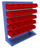 Lochplatten-Stellwand mit Ausstattung  PSZ_11_A_VAR_3