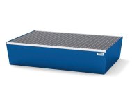 Auffangwanne mit Rost, für 2 Fässer