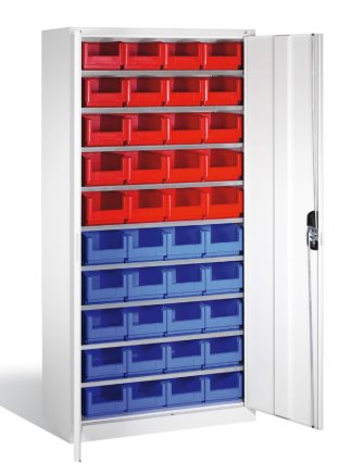 Magazinschrank CP 133144-24, mit Sichtlagerkästen