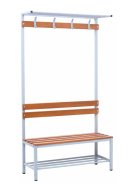 Garderobenbank SBU/TBG.160 - Breite 1600 mm