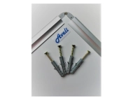 Keramik-Whiteboard, Aluminiumrahmen, 240 x 120 cm