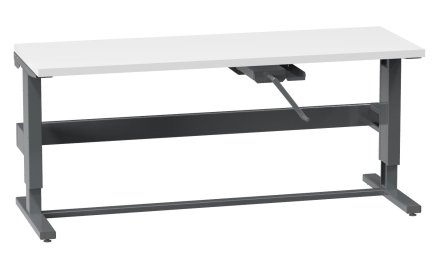 ESD mit einer Kurbel einstallbarer Tisch - Breite 2000 mm