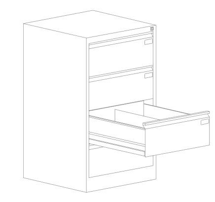 Registraturschrank Szk 318/4 Sis für Format B5 - 2