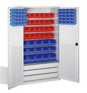 Magazinschrank CP 130276-67, mit Sichtlagerkästen (2 Modelle)