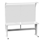 In Schritten einstellbarer Tisch mit Aufbau