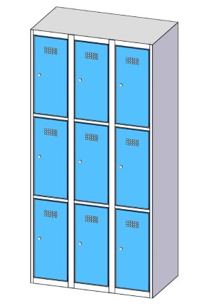 Schließfachschrank  XS99-18 - 3