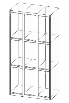 Schließfachschrank  XS99-18 - 4